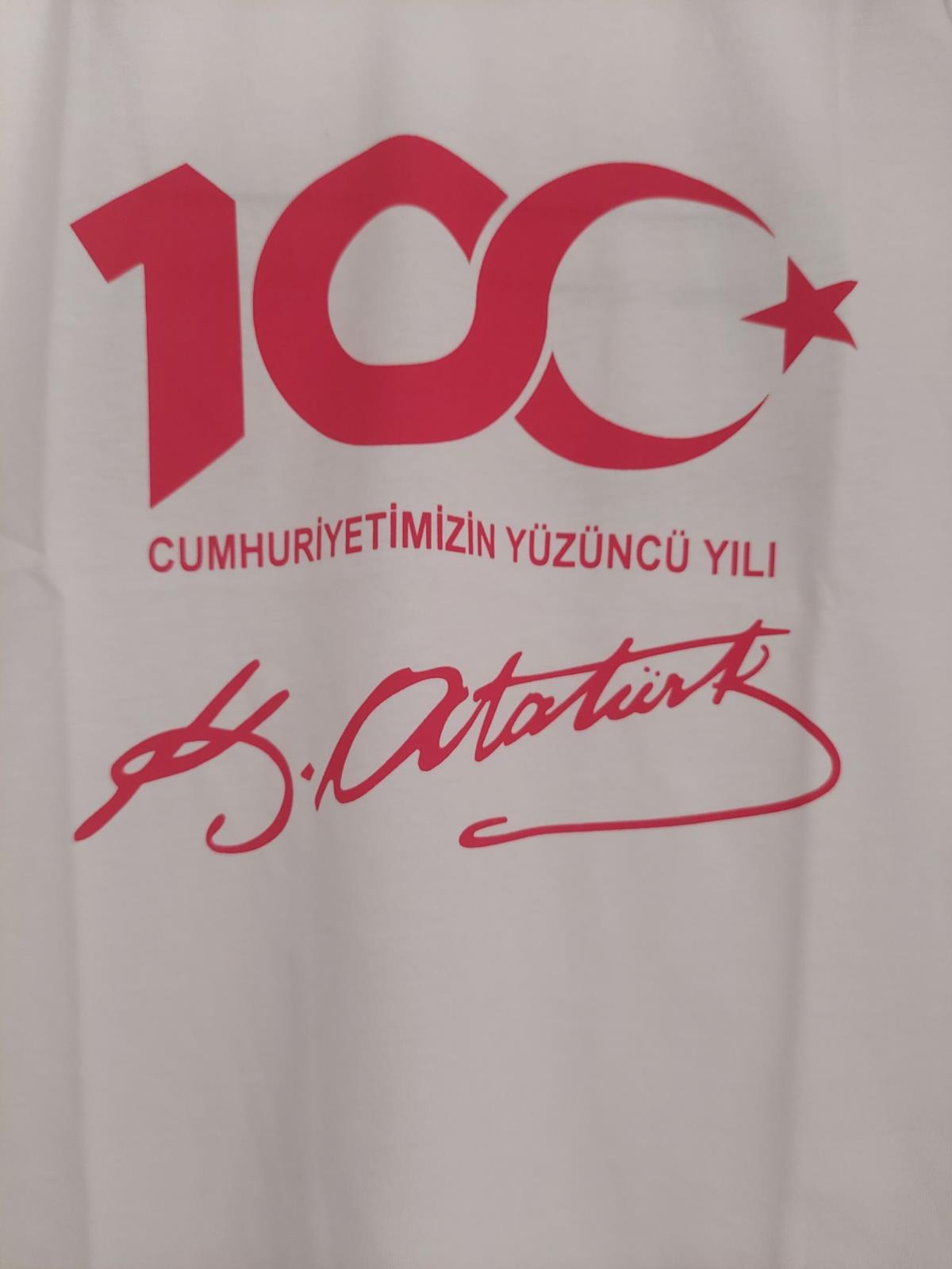 MODAVALS 23 NİSAN 19 MAYIS 30 AĞUSTOS 29 EKİM 10 KASIM OKUL GÖSTERİ UNISEX GARSON BOY 100. YIL ATATÜRK İMZA BASKILI KISA KOL TSHIRT - BEYAZ MODAVALS 23 NİSAN 19 MAYIS 30 AĞUSTOS 29 EKİM 10 KASIM OKUL GÖSTERİ UNISEX GARSON BOY 100. YIL ATATÜRK İMZA BASKILI KISA KOL TSHIRT - BEYAZ