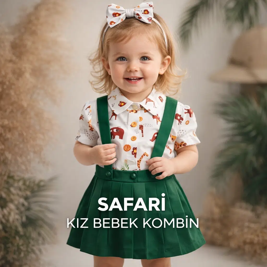 MODAVALS SAFARİ KONSEPTLİ KIZ ÇOCUK & ERKEK ÇOCUK KARDEŞ KOMBİN